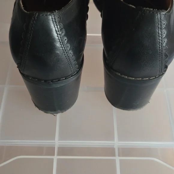 Miz Mooz Chiara Oxford Derby Heels Black Size 9 / EU 40 Retro - Picture 5 of 6